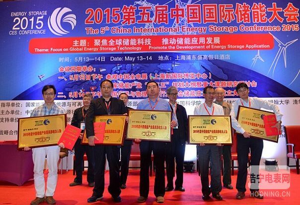 新能源 * 2015中國儲能產業(yè)最具影響力企業(yè)
